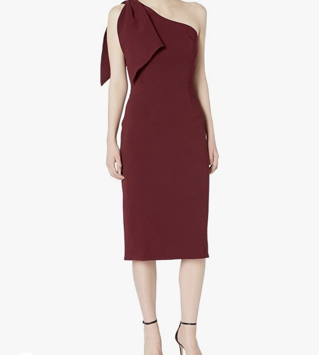 open lace back dress Dress The Population Women's Mel Bow Detail Satin Cocktail Minidress - Black