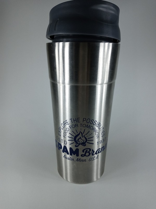 Spam Brand Insulated Mug w/Lid Travel Tumbler Insulated Coffee Cup