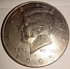 1995 D USA KENNEDY HALF DOLLAR - US FIFTY CENTS - 50 CENT COIN - 1995-D