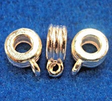 50Pcs. WHOLESALE Silver-Plated BAILS For Pendant / Charm Connector Tibetan Q0815