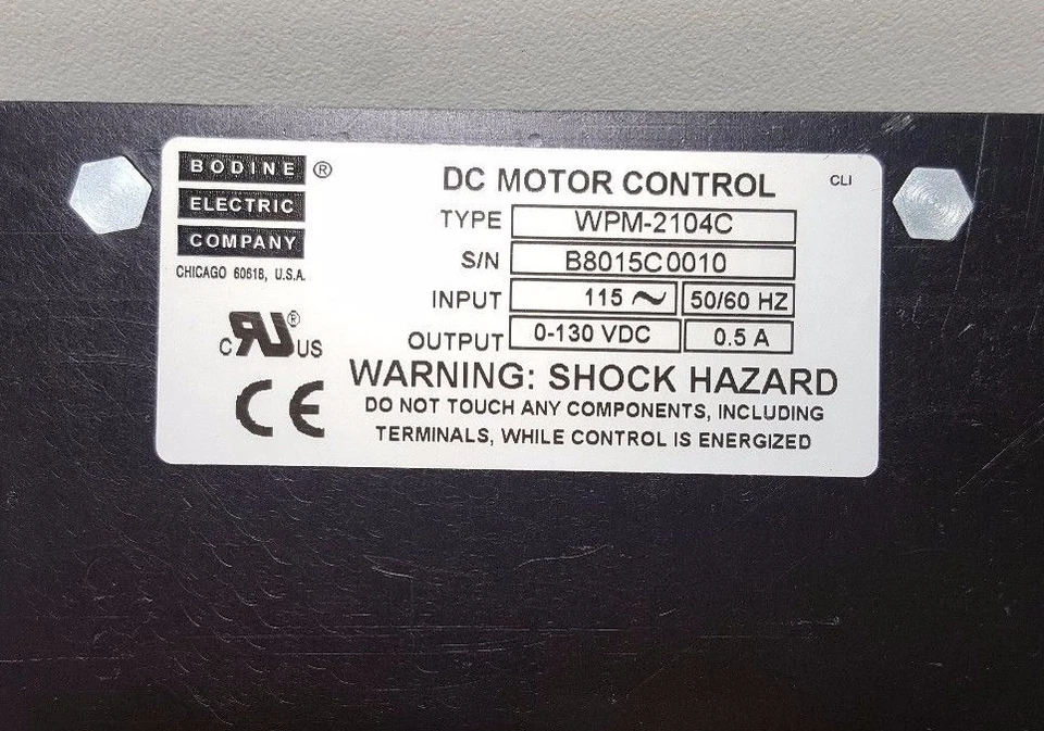**NEW** BODINE WPM-2104C ,DC MOTOR CONTROL - Image 4 of 4