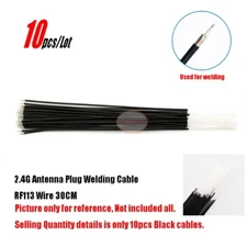 10pcs Black Weld 2.4G Antenna Plug RF113 Wire Cable 30CM for IP RC Drone Receive