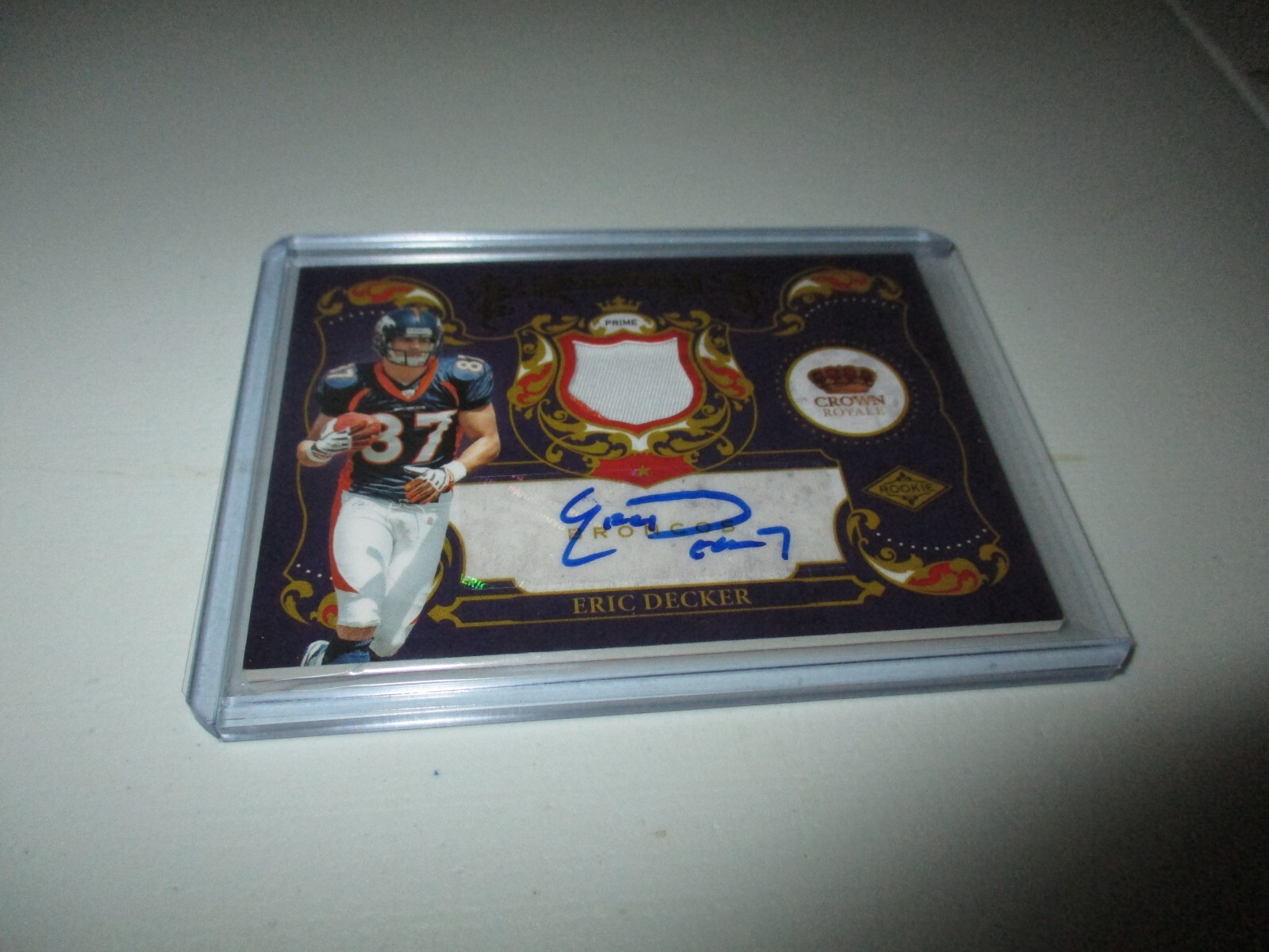 Eric Decker Panini Crown Royale Rookie Royalty #33 Signature