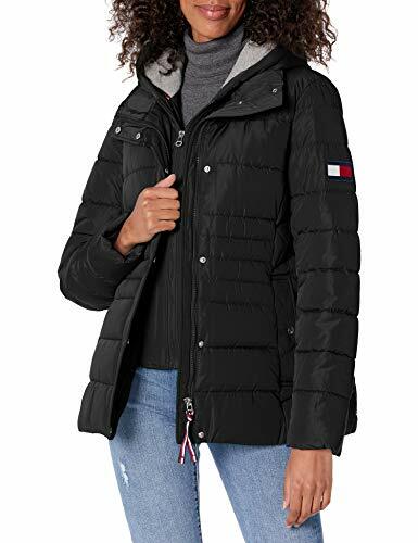 Tommy Hilfiger Womens Winter Cold Weather Puffer Coat, White