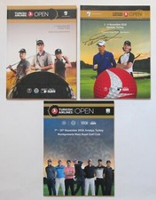 Golf Autogramme Henrik Stenson + Tommy Fleetwood, Programm Hefte, DP World Tour