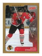 Alexei Zhamnov 76 2001-02 Upper Deck Victory Gold Chicago Blackhawks Card