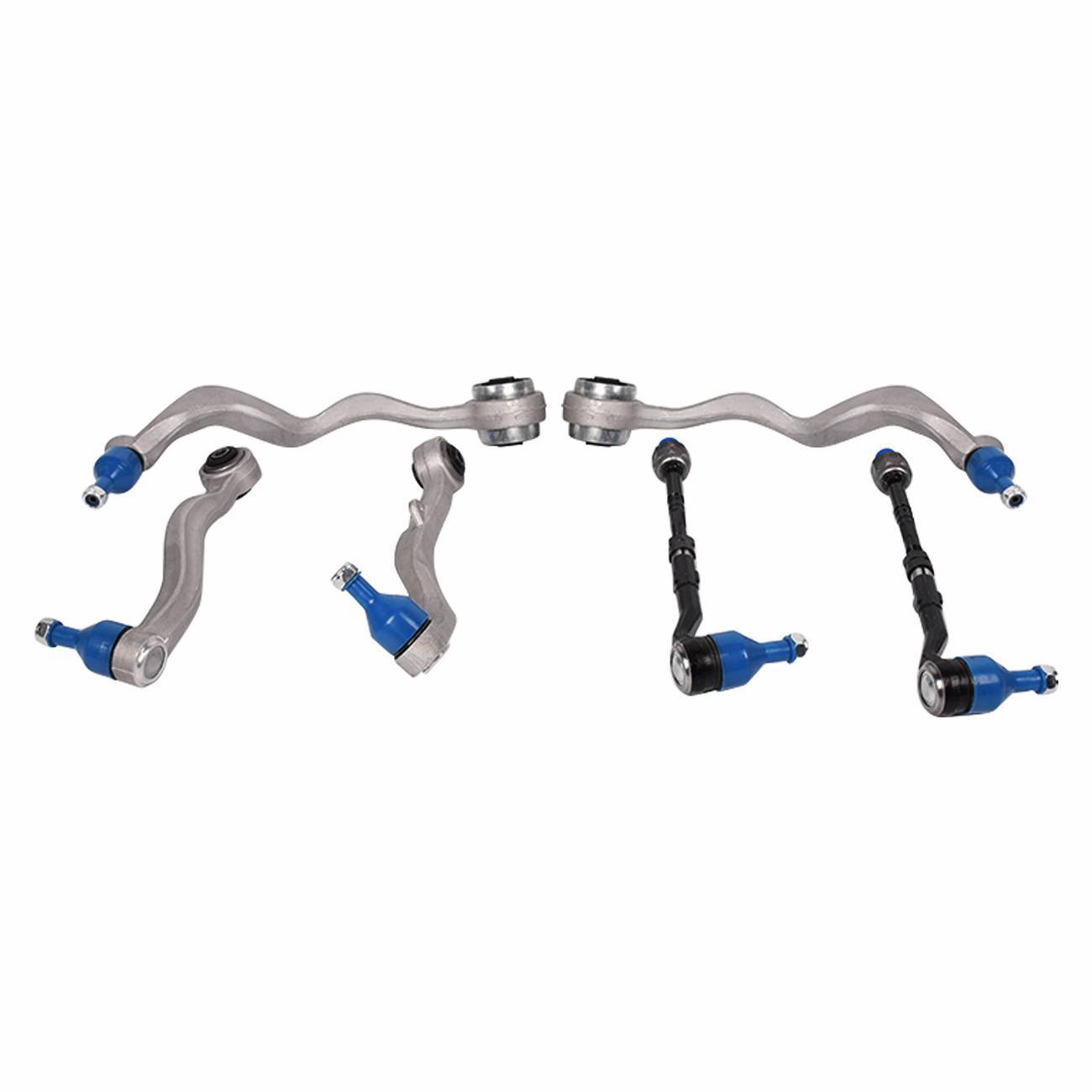 6Pcs Front Lower Control Arm & Tie Rod Kit for BMW 525i 528i 530i 540i
