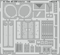 MW22 Eduard 481088 MI-35M Exterior 1/48 Pe Set For Zvezda