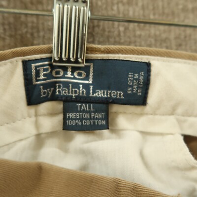 Polo Ralph Lauren Pants Men's 36 Tall Preston Pant Chino 33