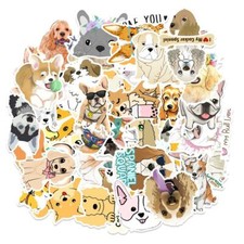 Dog Stickers Puppy  Paw Skateboard Vinyl Laptop Luggage Decal Animals 50pcs