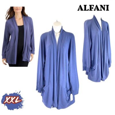 NWT Alfani Women's XXL Lounge Wrap Night Shadow 100131300MS $64.5