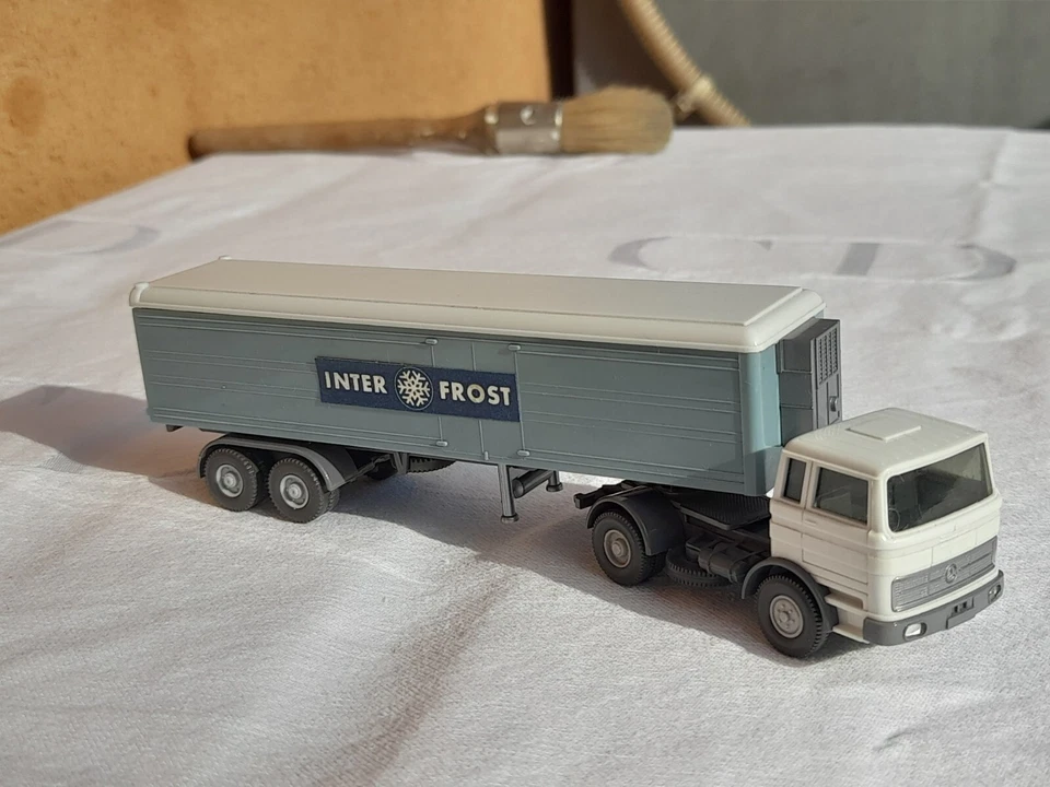 WIKING 1/87 HO MB 1620 Kühlkoffer- Autoarticolato " Interfrost " 52K - Immagine 2 di 4