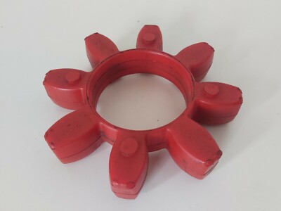 2 Stück Zahnkranz, Einlageteil Klauenkupplung, Gr. 65, Rot, PUR, Rotex, neu