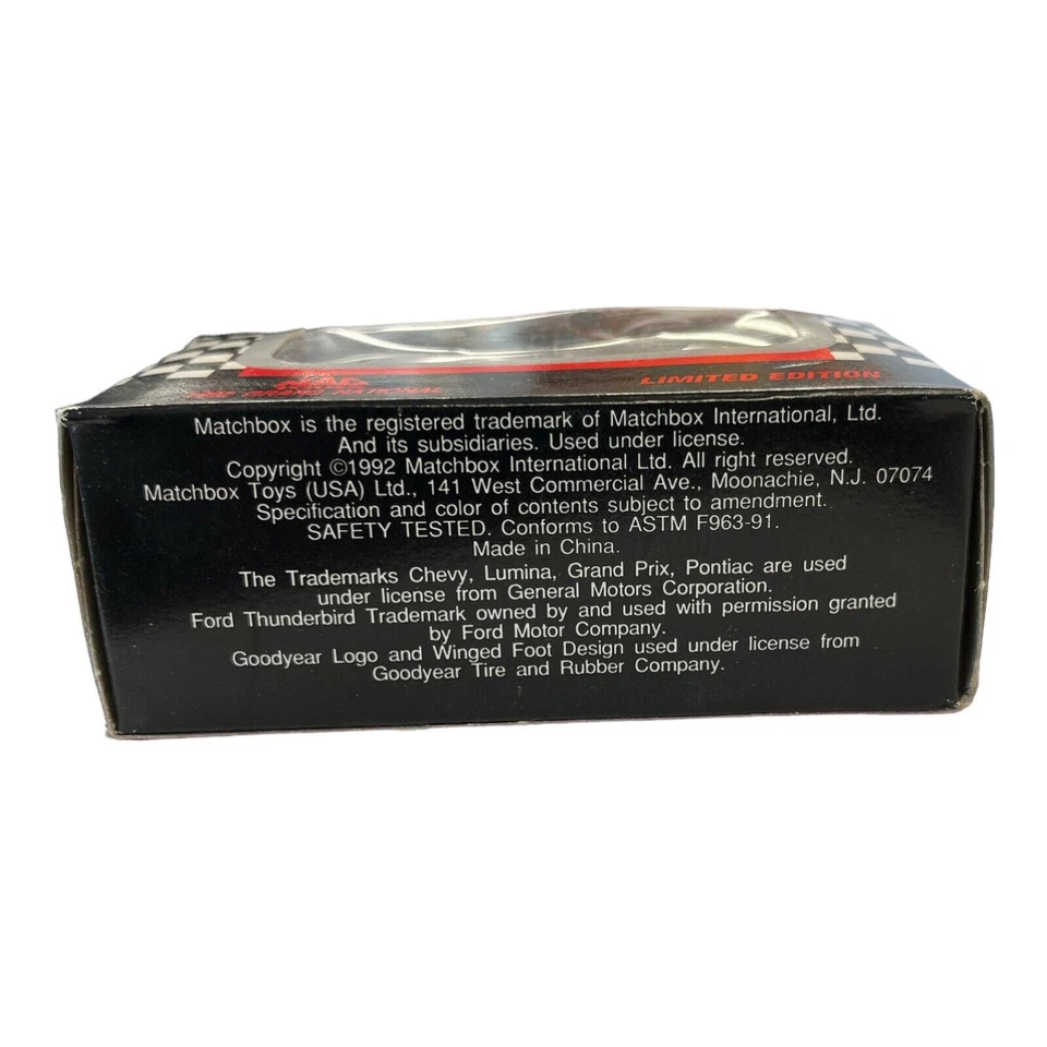 Harry Gant Mac Tools Racing Matchbox Super Stars 1992 Grand National #7 1/64 Foto 3 de 3