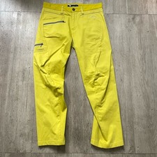 Vintage Oakley Skull Pants Yellow Size 33 X 30 Rare Mens Y2K Software Golf