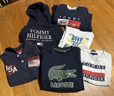 Markenpaket Kinderkleidung – Tommy Hilfiger & Lacoste – Gr. 116–128