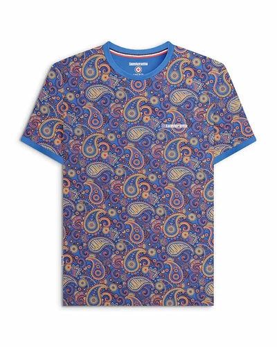 Lambretta Mens Paisley Brand Tee BNWT
