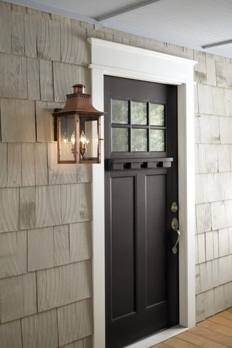 Quoizel CM8410 Copper Chalmers 2-Light 21"H Outdoor Wall Sconce With Clear Glass - Picture 2 of 3