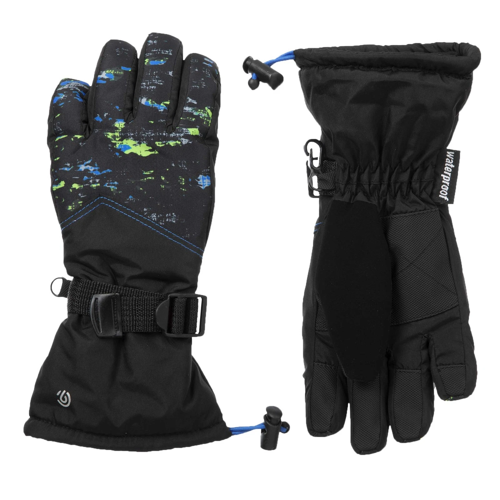 unisex C129a Cold Weather Gloves, Black Camo, Boys 8 16