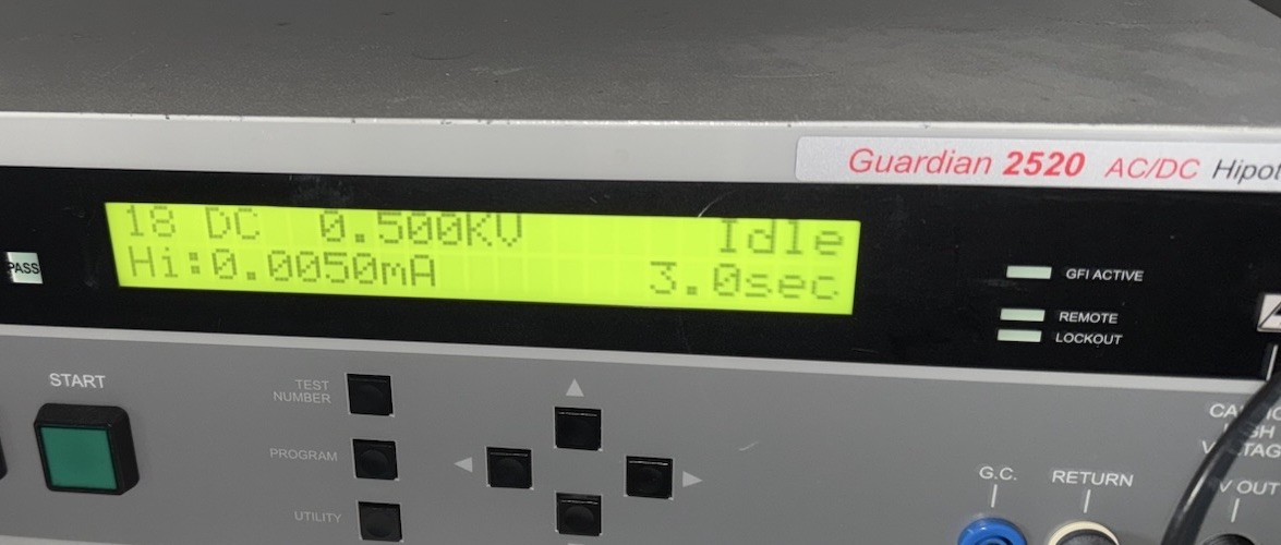 quadtech guardian 2510 AC hipot tester Read All Description