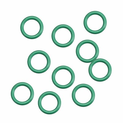 Fluorine Rubber O Rings 12.5mm OD 9.5mm ID 1.5mm Width Seal Gasket Green 10Pcs K
