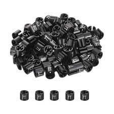 Clothes Hanger Marker 7T, Black Colored Hanger Sizer Garment Tag, 100pcs