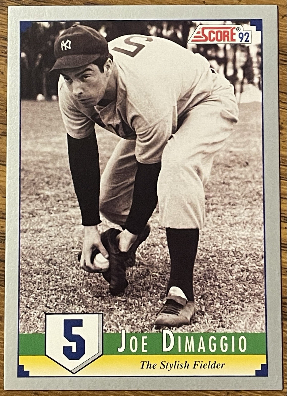 Joe Dimaggio 1992 SCORE Baseball Card #2 New York Yankees MLB HOF Free Shipping