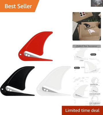 #ad Elegant 3 Piece Letter Opener Set with Concealed Sharp Blade for Safe Use $6.99