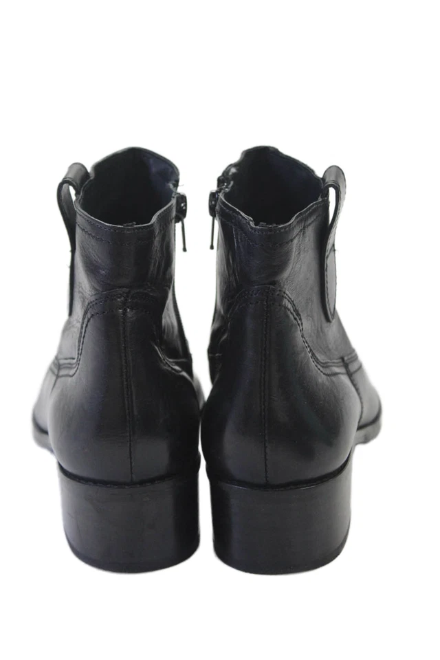 Paul Green Womens Leather Pointed Toe Side Zippered Ankle Boot Black Size UK 5 - Image 3 of 4