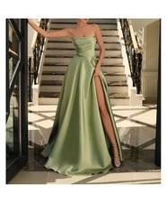 Abito elegante da cerimonia verde salvia - Pompei