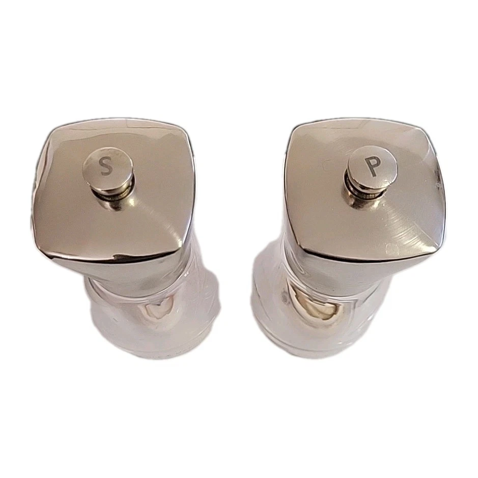 Cole & Mason Salisbury Sal Pimienta Molinillo Agitadores Juego Acero Inoxidable, Usado en Excelente Condición Foto 4 de 4