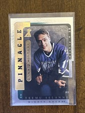1996-97 Pinnacle Be a Player Teemu Selanne Link 2 History Autographs Silver