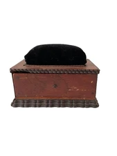 Antique Sewing Box & Contents