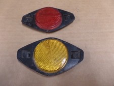 Vintage Wheels Reflector - Red Amber Snap On  Avg