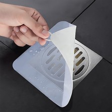 Silicone Tub Stopper Floor Drain Cover, 5x5 inch, White/5 5 Inch/2-piece Set