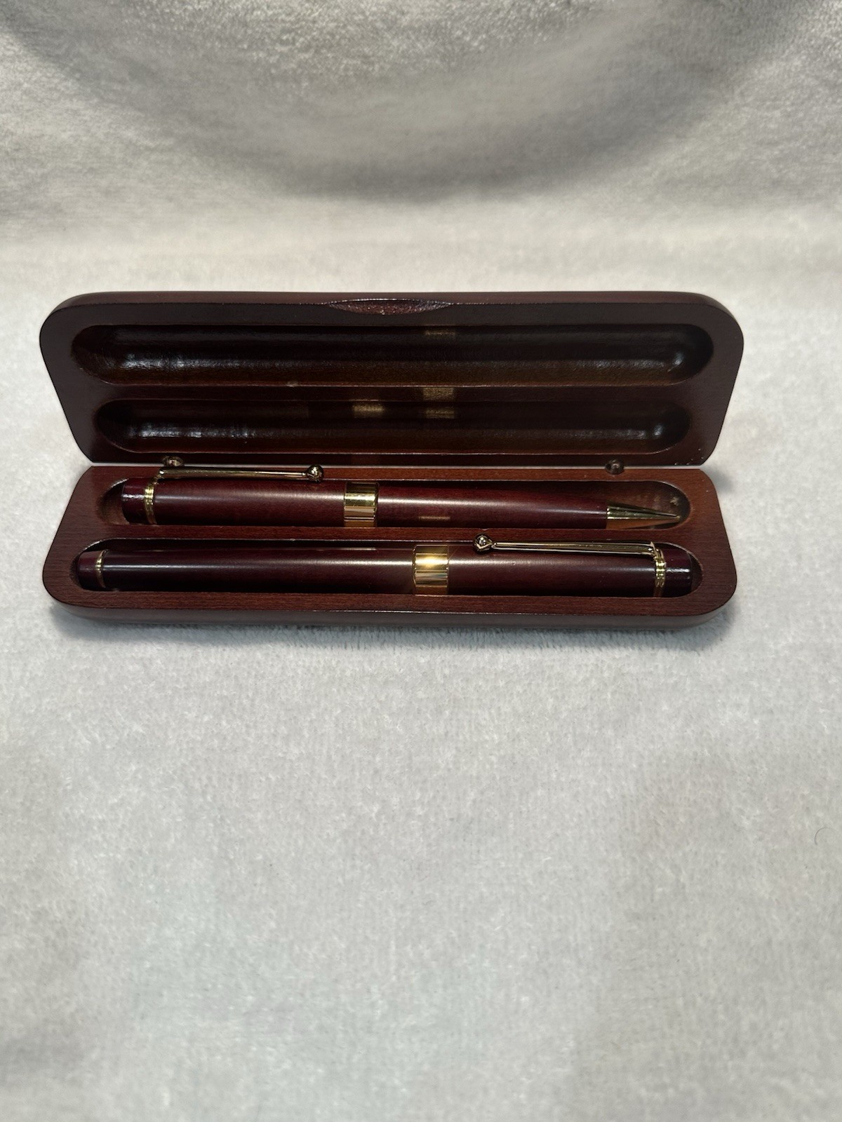 Set In Wooden Case. Rare Find. Perfect Gift Or Collectible