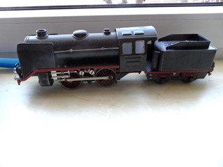 märklin spur 0 Dampflok m Licht u.Tender 866/12925 B / 20 Volt elektr.