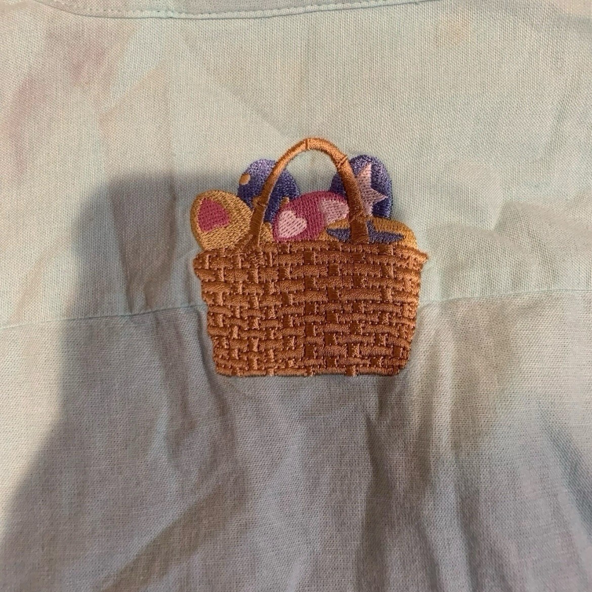 The Quacker Factory Easter Theme Button Up Shirt … - image 4