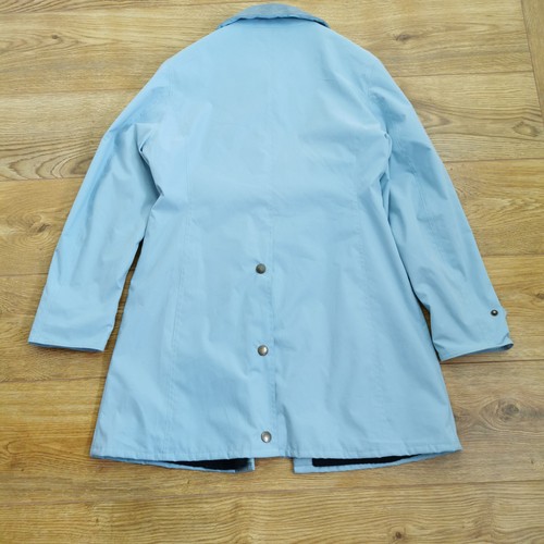 Chaqueta de viaje Barbour Newmarket para mujer 14 UK azul abrigo de lluvia exterior campo - Imagen 7 de 10