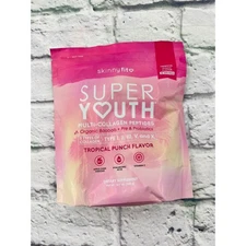 SkinnyFit Super Youth Tropical Punch Multi Collagen Peptides Powder 30 Servings
