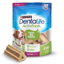 ActivFresh Dog Chews for Small and Medium Dogs 2040 lbs., Dental Chews to Fre...
