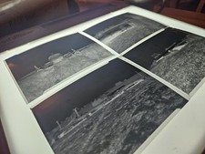 AIRPLANE WRECK Vintage UNITED AIRLINES 1948 Orig 4"x5" PRESS Photo (4) NEGATIVES