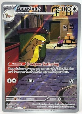 Gumshoos 153/132 Illustration Rare Pokemon Mega Evolution NM