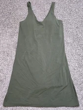 Athleta Transcend Dress Aspen Olive Small Petite S EUC