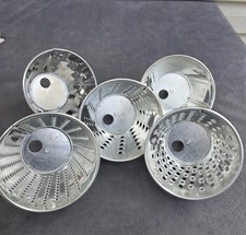 VINTAGE MOULINEX FOOD PROCESSOR MODELS 244 308 SHREDDER & SLICER 5 CONES PARTS