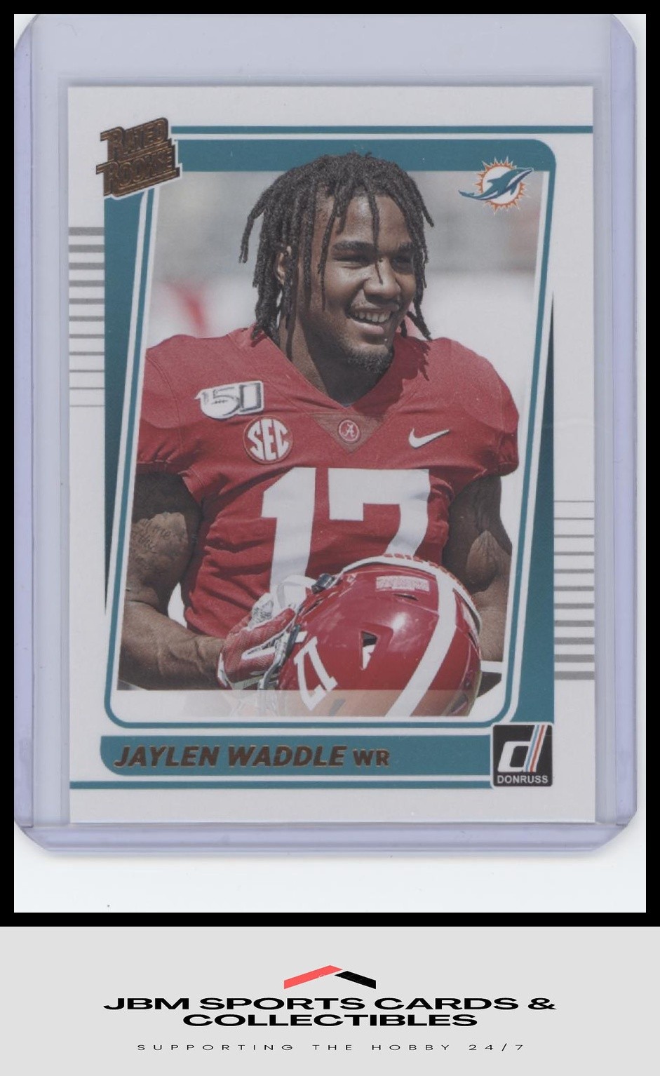 2021 Donruss #263 Jaylen Waddle Rated Rookies Portrait RC