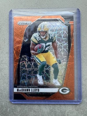 Marshwan Lloyd RC Green Bay Packers Panini Prizm Orange Lazer NFL Football 2024