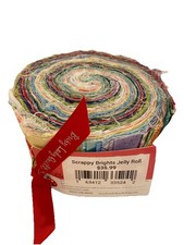 Busy Lady Quilt Shop Scrappy Brights Jelly Roll NEW