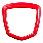 Fits Abarth Gloss Red Rear Badge Cover Frame 500 595 695 HQ UK STOCK NEW