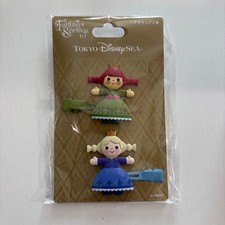 Anna and Elsa Hair Clip Frozen / DisneySea Matte Finish Brand likenew MIB  